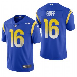 Outstanding Los Angeles Rams #16 Jared Goff Men's Royal 2020 Vapor Untouchable Limited NFL Jersey