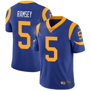 Superior Rams #5 Jalen Ramsey Royal Blue Alternate Men's Stitched NFL Vapor Untouchable Limited Jersey