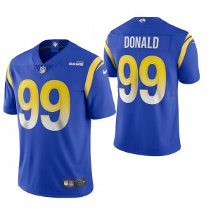 Superior Los Angeles Rams #99 Aaron Donald Men's Royal 2020 Vapor Untouchable Limited NFL Jersey