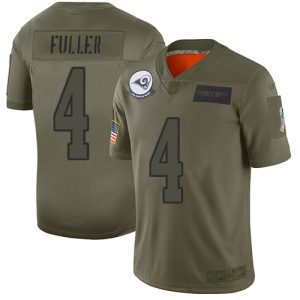 Outstanding Rams #4 Jordan Fuller Camo Men's Stitched NFL Limited 2019 Salute To Service Jersey