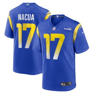 Marvelous Los Angeles Rams #17 Puka Nacua Men's Game NFL Jersey - Royal