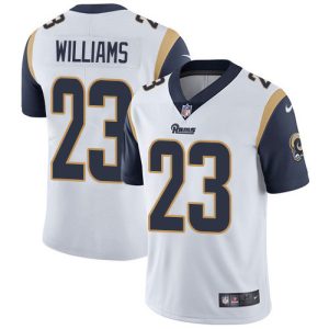 Superb Rams #23 Kyren Williams White Men's Stitched NFL Vapor Untouchable Limited Jersey