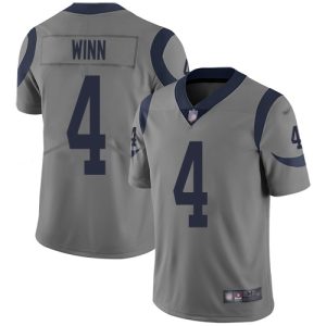 Marvelous Rams #4 Dresser Winn Gray Men's Stitched NFL Limited Inverted Legend Jersey