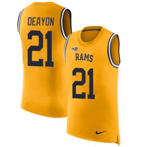 High quality Rams #21 Donte Deayon Gold Men's Stitched NFL Limited Rush Tank Top Jersey