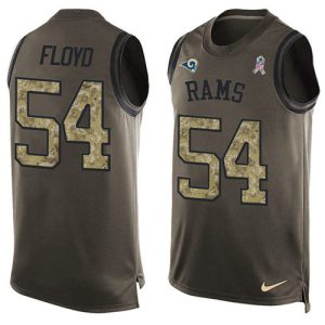 High quality Rams #54 Leonard Floyd Green Men's Stitched NFL Limited Salute To Service Tank Top Jersey