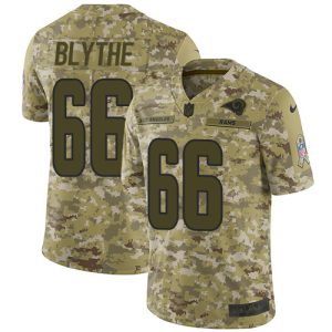 Marvelous Rams #66 Austin Blythe Camo Men's Stitched NFL Limited 2018 Salute To Service Jersey