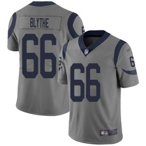 Exceptional Rams #66 Austin Blythe Gray Men's Stitched NFL Limited Inverted Legend Jersey