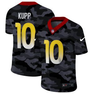 Exquisite Los Angeles Rams #10 Cooper Kupp Men's 2020 Black CAMO Vapor Untouchable Limited Stitched NFL Jersey