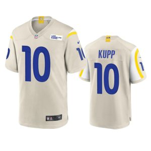 Marvelous Los Angeles Rams #10 Cooper Kupp Men's Game NFL Jersey - Bone