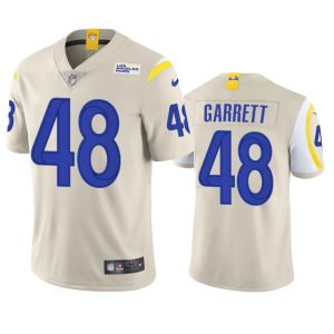 Gorgeous Los Angeles Rams #48 Chris Garrett Men's Vapor Limited NFL Jersey - Bone