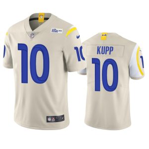 Superb Los Angeles Rams #10 Cooper Kupp Men's Vapor Limited NFL Jersey - Bone
