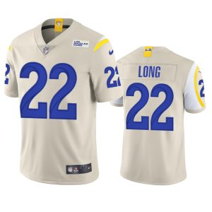Premium Los Angeles Rams #22 David Long Men's Vapor Limited NFL Jersey - Bone