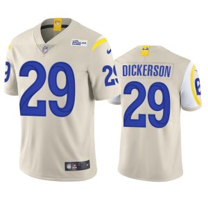 Exceptional Los Angeles Rams #29 Eric Dickerson Men's Vapor Limited NFL Jersey - Bone