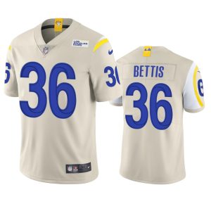 Marvelous Los Angeles Rams #36 Jerome Bettis Men's Vapor Limited NFL Jersey - Bone