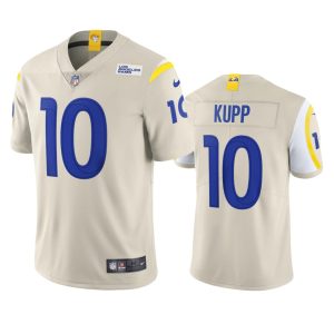 Finest Los Angeles Rams #10 Cooper Kupp Men's Vapor Limited NFL Jersey - Bone