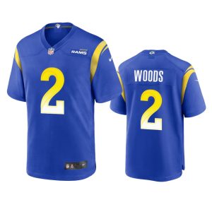 Superb Los Angeles Rams #2 Robert Woods Men's Game NFL Jersey - Royal