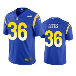 Superior Los Angeles Rams #36 Jerome Bettis Men's Vapor Limited NFL Jersey - Royal