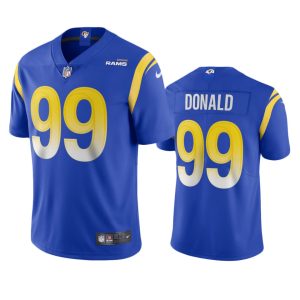 Exceptional Los Angeles Rams #99 Aaron Donald Men's Vapor Limited NFL Jersey - Royal