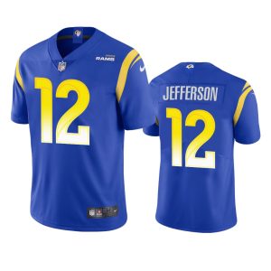 Marvelous Los Angeles Rams #12 Van Jefferson Men's Vapor Limited NFL Jersey - Royal