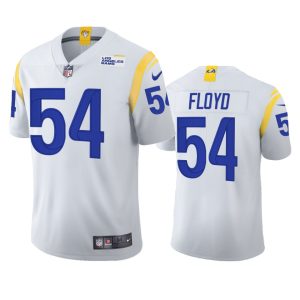 Exquisite Los Angeles Rams #54 Leonard Floyd Men's 2021 Vapor Limited NFL Jersey - White