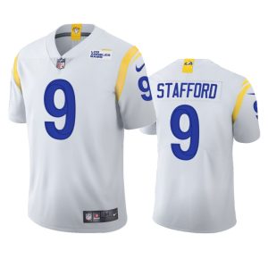 Gorgeous Los Angeles Rams #9 Matthew Stafford Men's 2021 Vapor Limited NFL Jersey - White