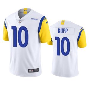 High quality Los Angeles Rams #10 Cooper Kupp Men's Alternate Vapor Limited NFL Jersey - White