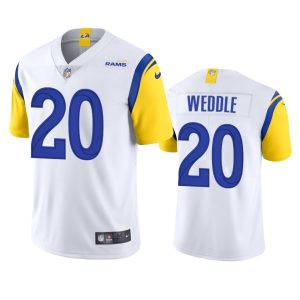 Superior Los Angeles Rams #20 Eric Weddle Men's Alternate Vapor Limited NFL Jersey - White