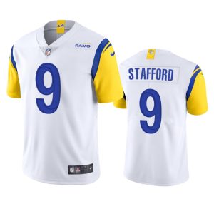 Superb Los Angeles Rams #9 Matthew Stafford Men's Alternate Vapor Limited NFL Jersey - White