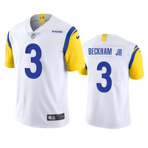 Superior Los Angeles Rams #3 Odell Beckham Jr. Men's Alternate Vapor Limited NFL Jersey - White