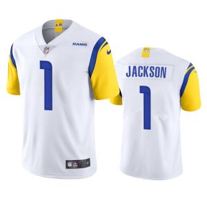 Exquisite Los Angeles Rams #1 Desean Jackson Men's Alternate Vapor Limited NFL Jersey - White