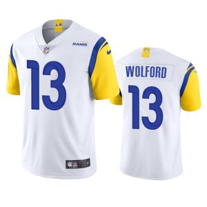 Superior Los Angeles Rams #13 John Wolford Men's Alternate Vapor Limited NFL Jersey - White