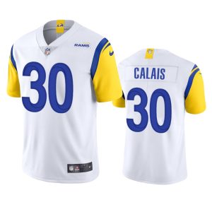 Gorgeous Los Angeles Rams #30 Raymond Calais Men's Alternate Vapor Limited NFL Jersey - White