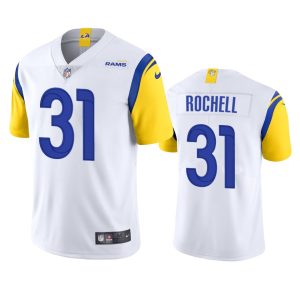 Finest Los Angeles Rams #31 Robert Rochell Men's Alternate Vapor Limited NFL Jersey - White